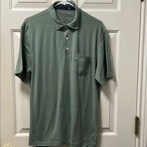 Taylor Vintage Men's Green Polo Shirt Size Large